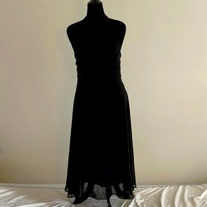 Black Halter Dress, Connected Apparel, Size 14